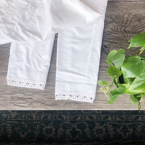 🌸 Anthropologie White Cartonnier Charlie Ankle - Picture 2 of 4